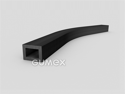 GUMMIPROFILE RECHTECKFORM MIT HOHLKAMMER - EPDM